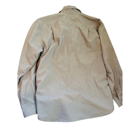 Carhartt Men's Relaxed Fit Long Sleeve Gray Button-Down Shirt.Size L - Picture 6 of 6